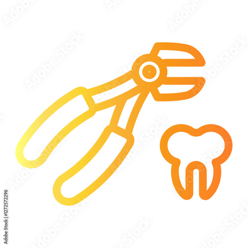 pliers Line Gradient Icon