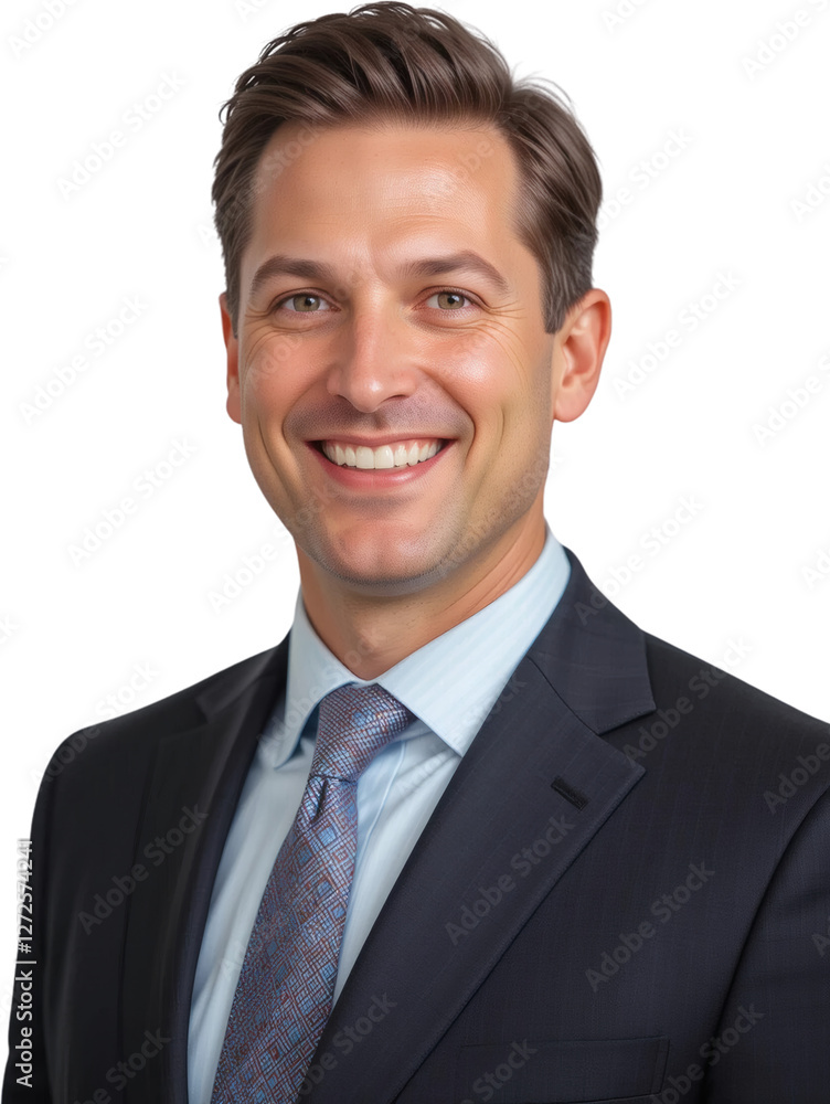 Confident Smiling Caucasian Businessman in Suit Portrait Confident Smiling Caucasian Businessman in Suit Portrait
