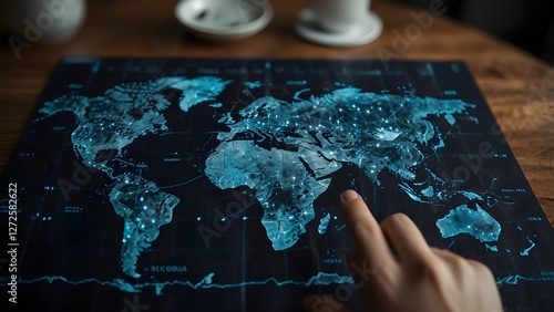 Using a World Map and Digital Technology to Create a Global Connection Network