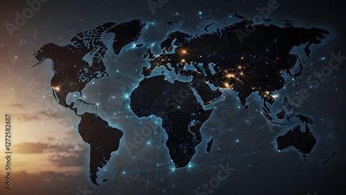 Using a World Map and Digital Technology to Create a Global Connection Network