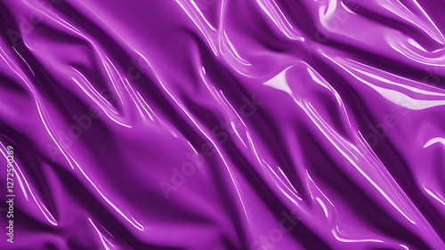 Processed collage of purple plastic cellophane surface texture. Background for banner, backdrop