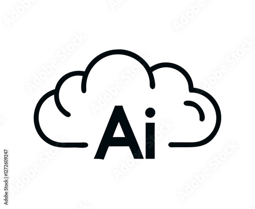 Ai cloud icon