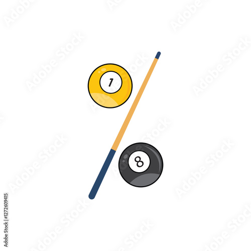 Pool cue icon