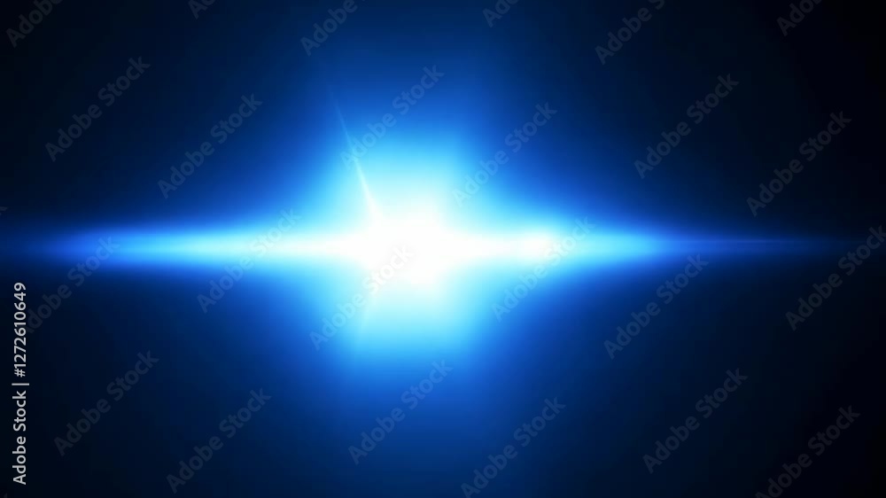 青い光のレンズフレア1 青い光のレンズフレア1