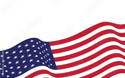 Flag American vector icon illustration design template