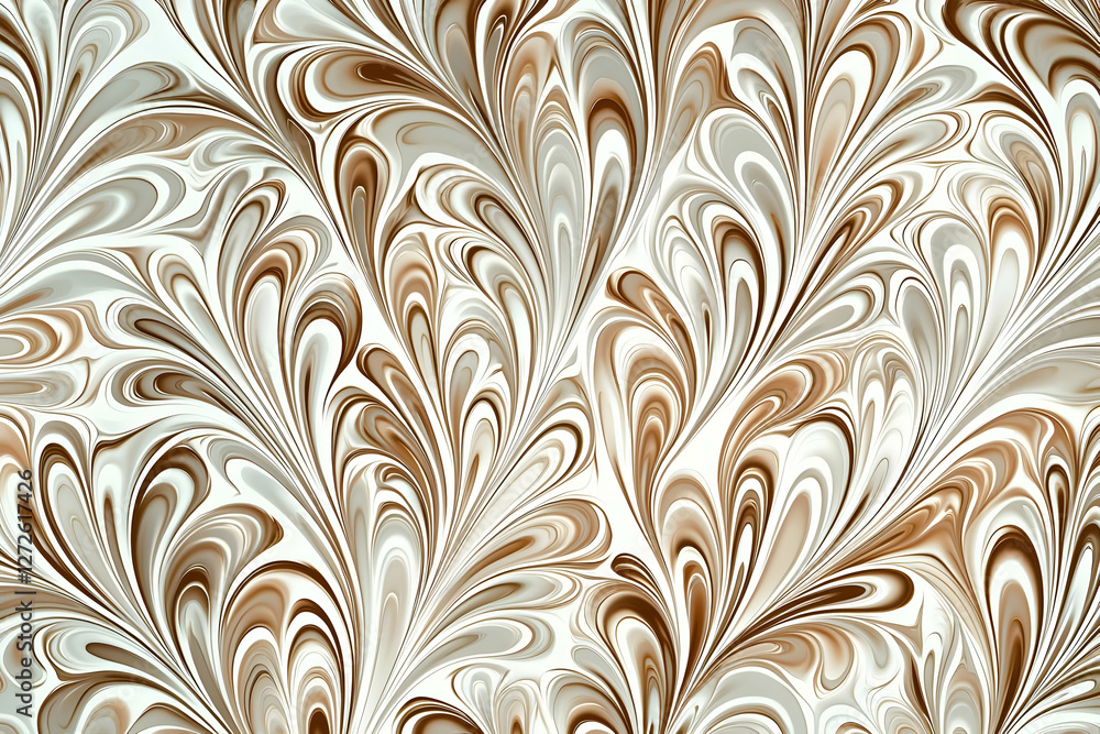 Brown and white marbling pattern, abstract art background Brown and white marbling pattern, abstract art background