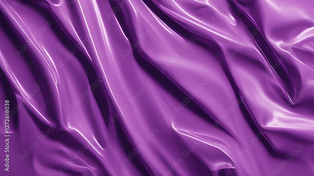 Fototapeta premium Processed collage of purple plastic cellophane surface texture. Background for banner, backdrop