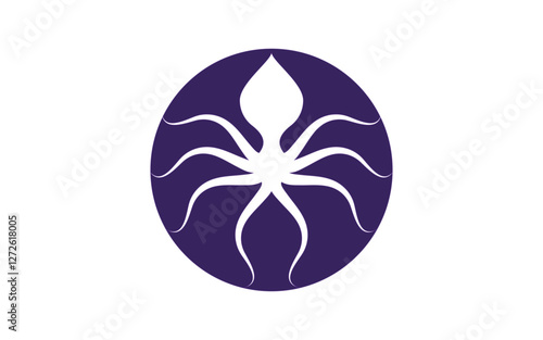 Octopus vector icon Logo illustration design template