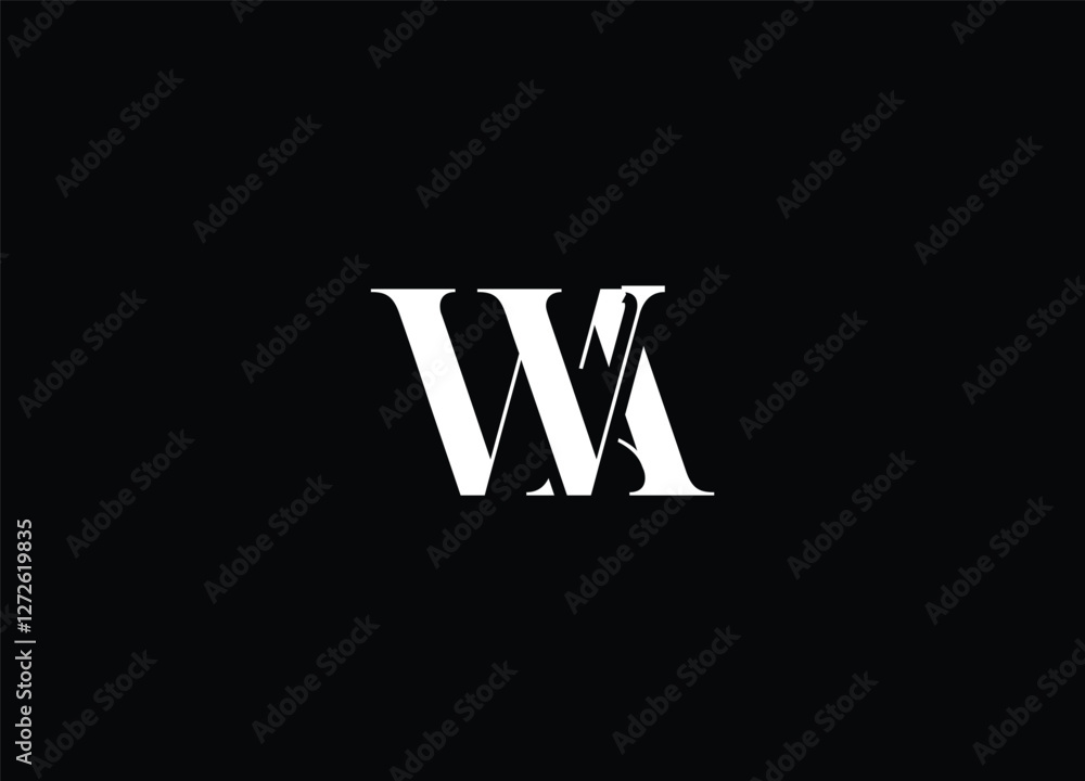 WA initial logo design and creative logo design WA initial logo design and creative logo design