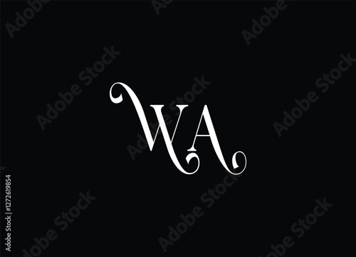 WA initial logo design and creative logo design