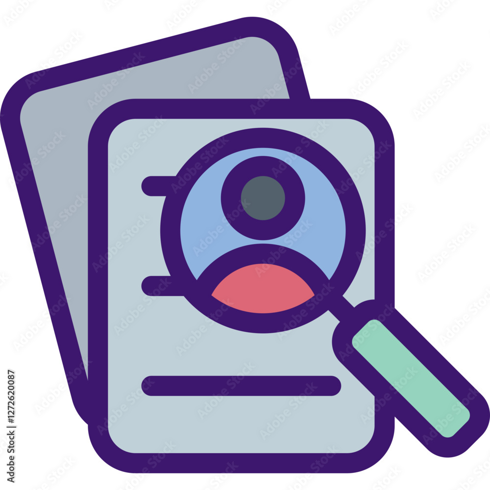 Obraz premium Characterization Icon