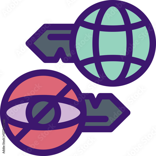 Asymmetric cryptography Icon