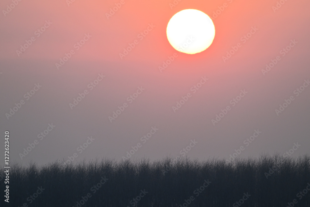 sunrise in the mountains