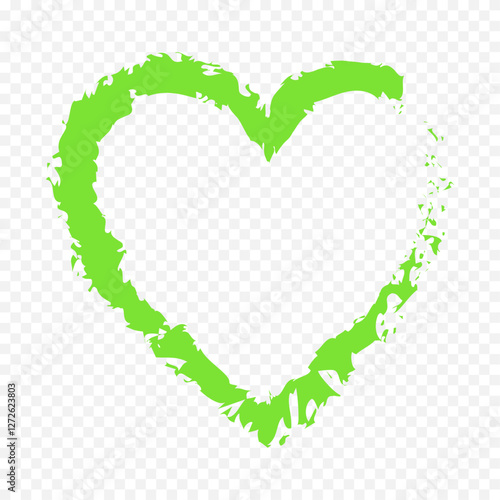 Hand drawn heart on white background. Valentines Day vector elements heart shapes love