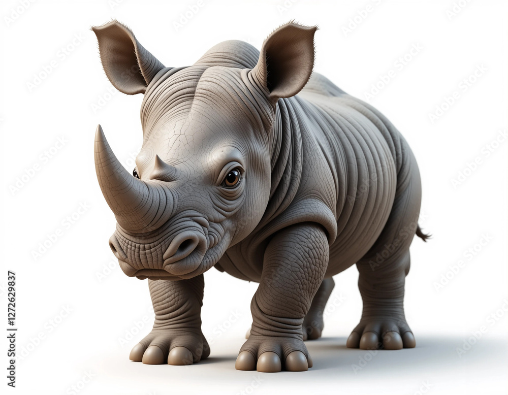 Fototapeta premium Majestic Guardian: Rhinoceros Collection