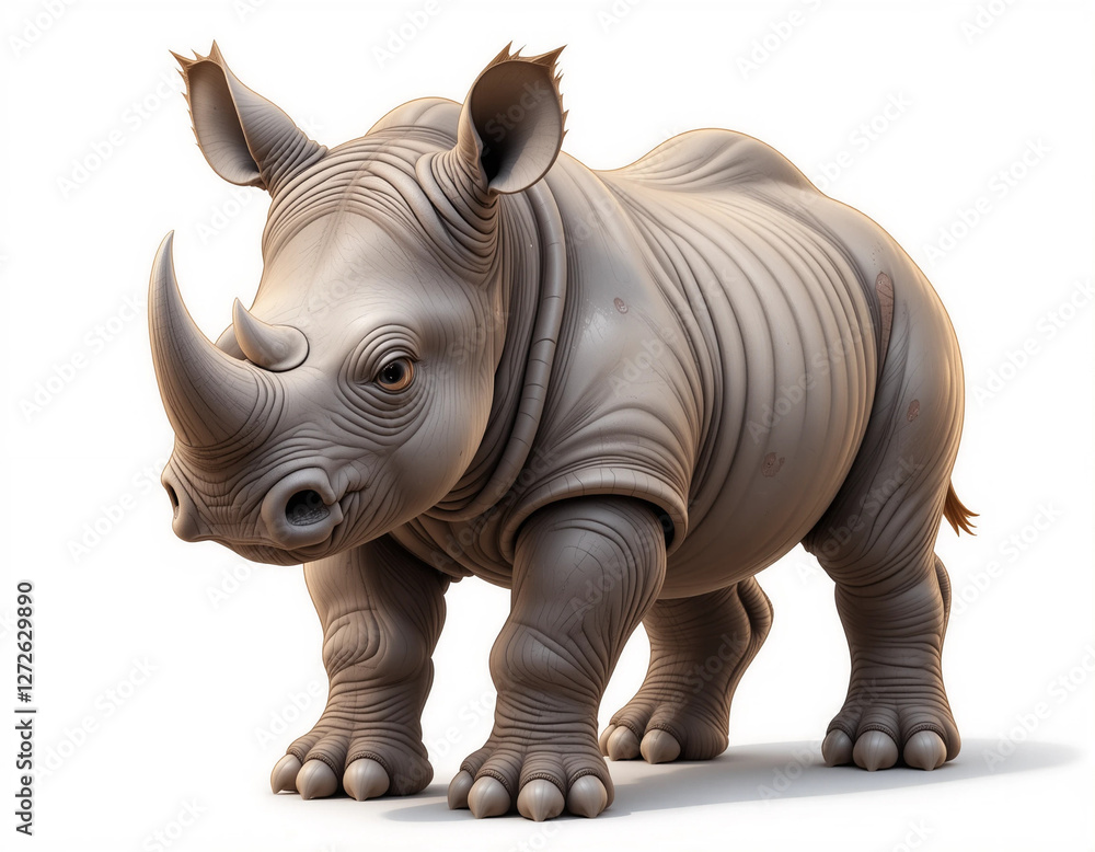 Fototapeta premium Majestic Guardian: Rhinoceros Collection