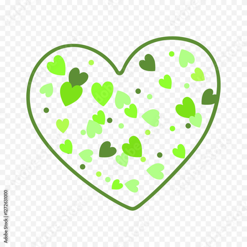 Hand drawn heart on white background. Valentines Day vector elements heart shapes love
