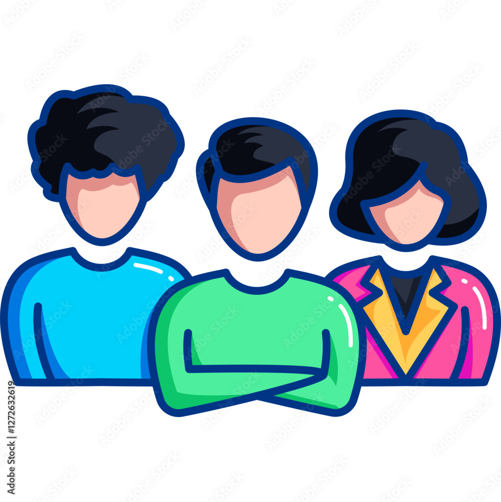 Fototapeta premium Group Icon