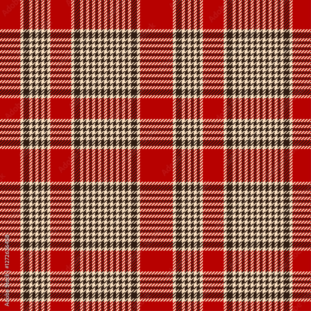 Seamless classic plaid gingham pattern. Vector illustraion for background textile design.