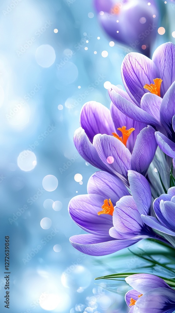 Naklejka premium Vibrant spring blooms garden floral photography natural setting close-up view beauty of nature