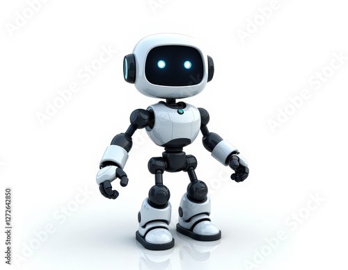 an AI Image Generator, Cute Robot Illustration
