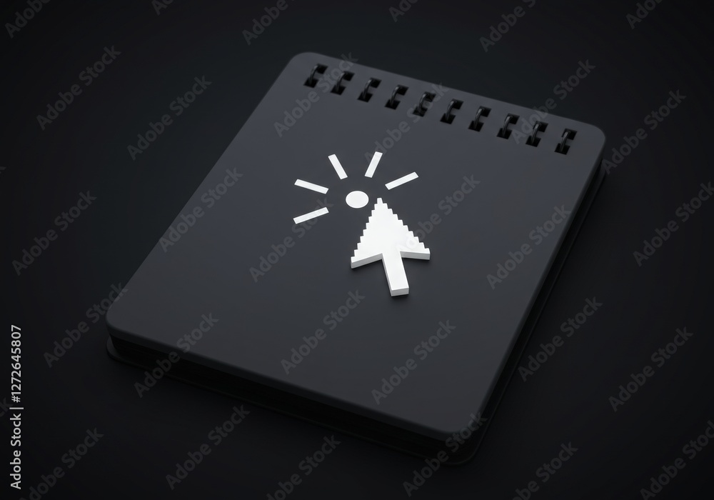A blank digital notepad with a single blinking cursor, symbolizing automated AI content creation