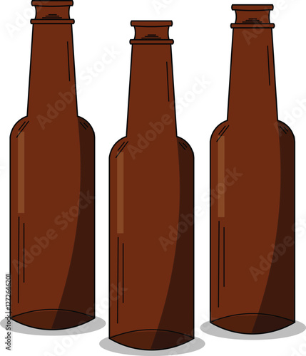 the illustration of the bottle of beer.