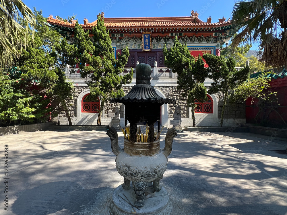 Po Lin Monastery at Lantau Island, Hong Kong