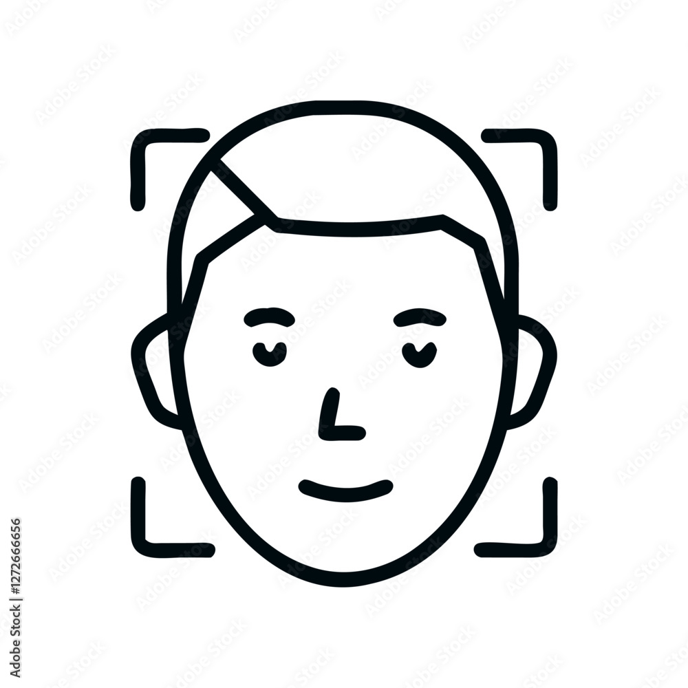 Ai face icon Ai face icon