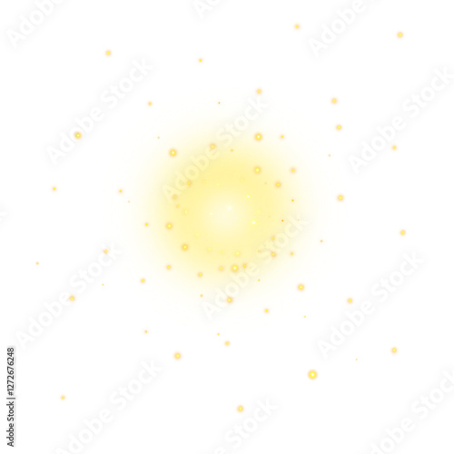 fireflies surround the center of light, firefly light effect