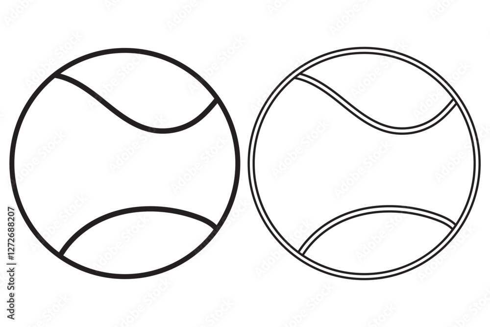 Sports outline icons-Tennis balls. Collection of tennis ball icons in outline styles. Ideal for sports, fitness, and recreational-themed designs. Sports outline icons-Tennis balls. Collection of tennis ball icons in outline styles. Ideal for sports, fitness, and recreational-themed designs.