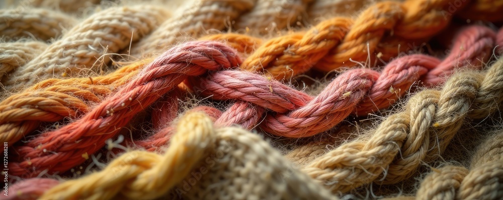Natural fibers intertwined with twine and burlap wrap knitted blanket, knitted blanket, burlap Natural fibers intertwined with twine and burlap wrap knitted blanket, knitted blanket, burlap