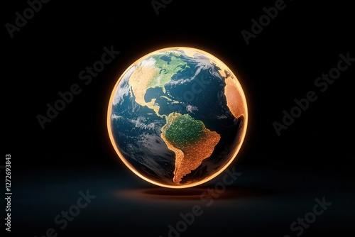 planet earth in the sky