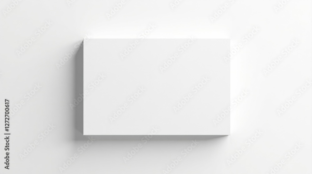 Blank Rectangular Canvas Mockup on White Background, Ideal for Presentation of Designs and Artwork Blank Rectangular Canvas Mockup on White Background, Ideal for Presentation of Designs and Artwork