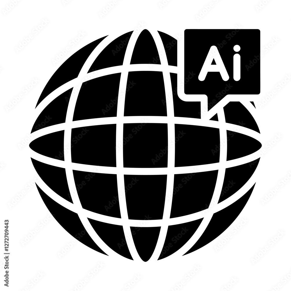 AI education globe icon