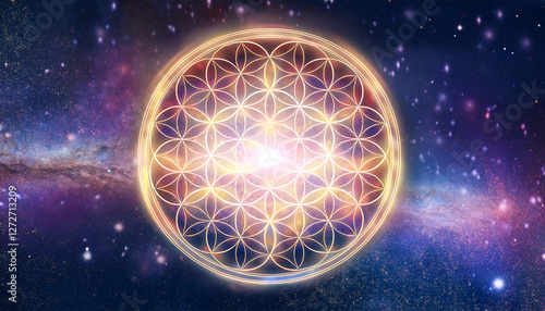 Flower of Life representing the cycle of life and the interconnectedness of all things