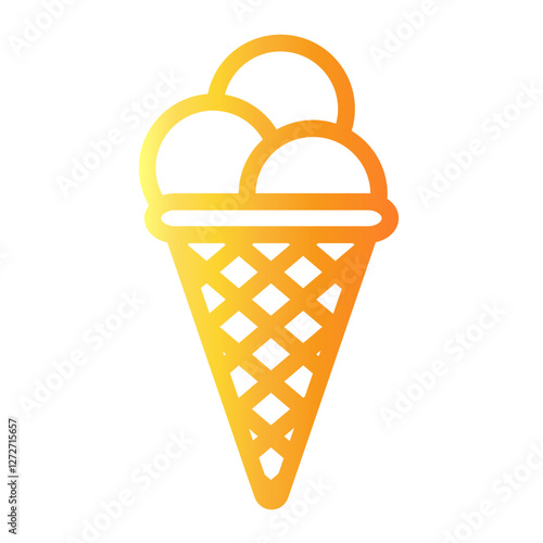 icecream Line Gradient Icon