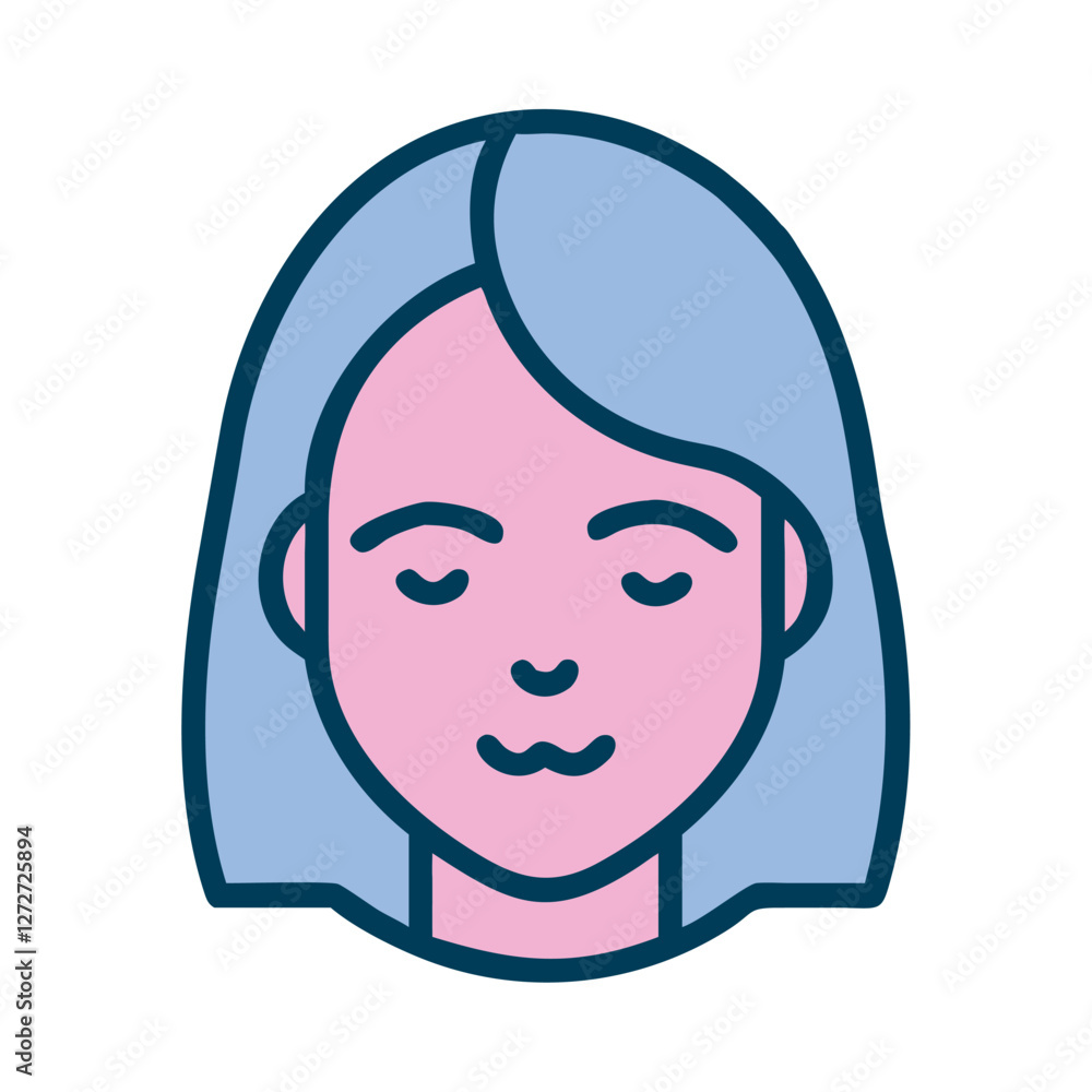 Obraz premium Mindfulness Meditation woman icon