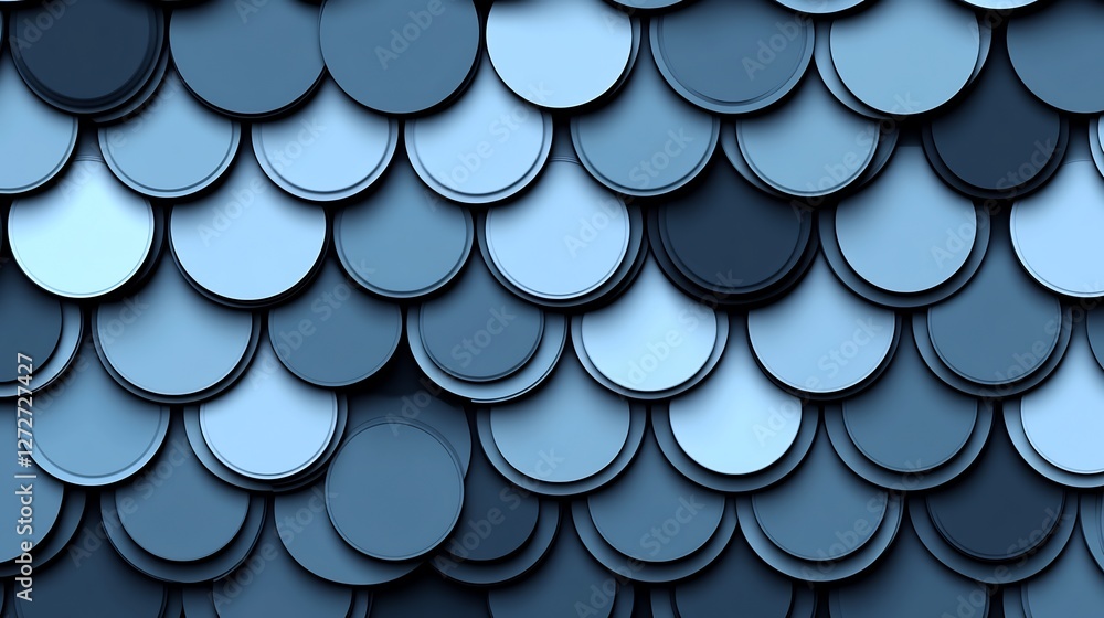 Serene Blue Circles Seamless Pattern Subtle Gradient Texture. AI Generated Serene Blue Circles Seamless Pattern Subtle Gradient Texture. AI Generated