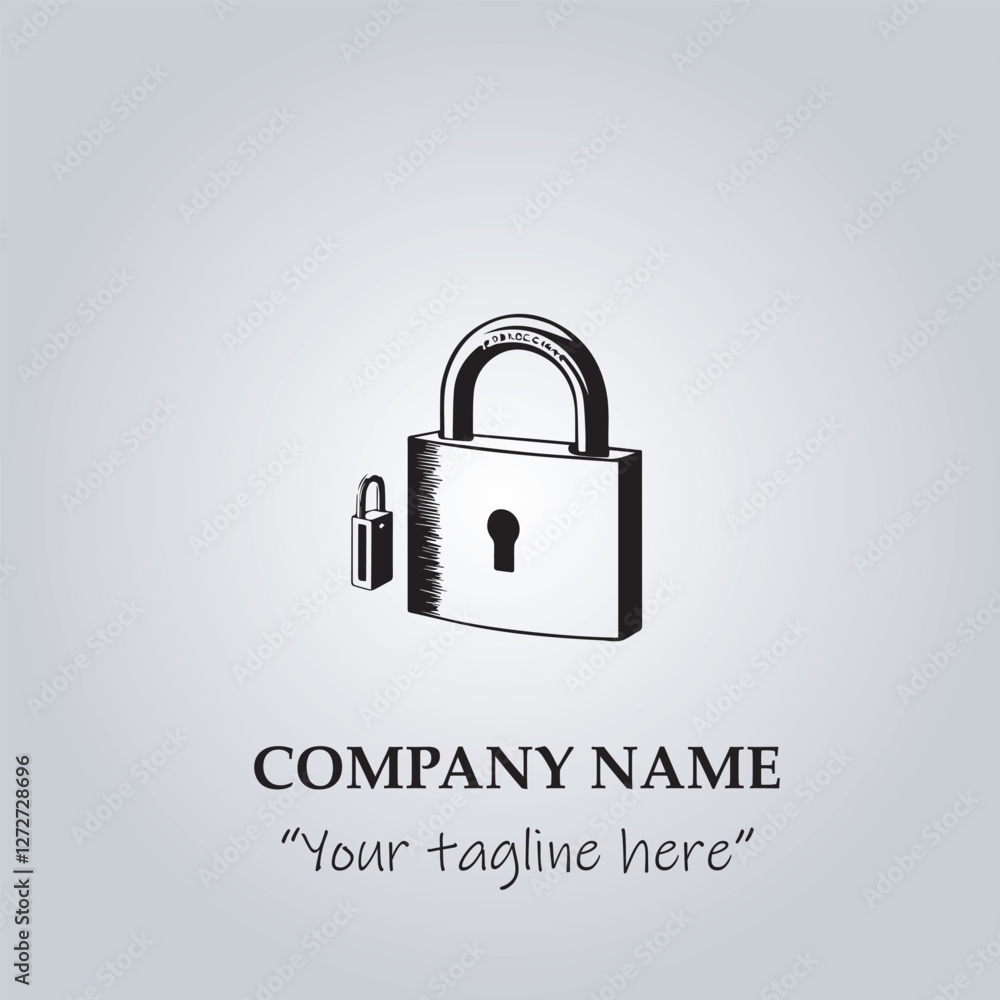 Padlock logo company design vector illustration
Padlock logo company design vector illustration