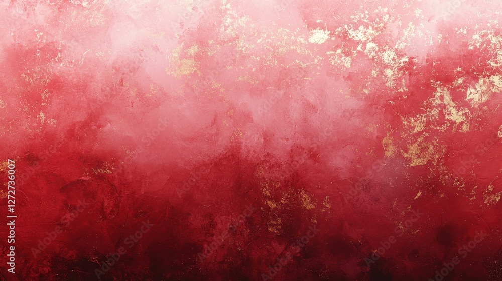 Fototapeta premium Dynamic red abstract painting artistic gallery digital art contemporary close-up emotion