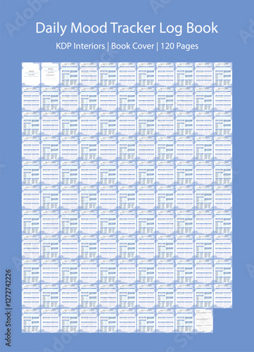 Daily Mood Tracker Log Book | KDP Interiors 
