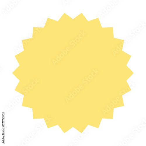 Spiky Speech Bubble & Label
