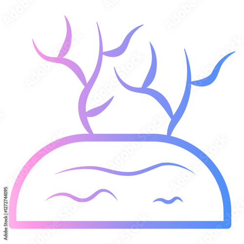 drought Line Gradient Icon