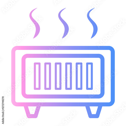 radiator Line Gradient Icon
