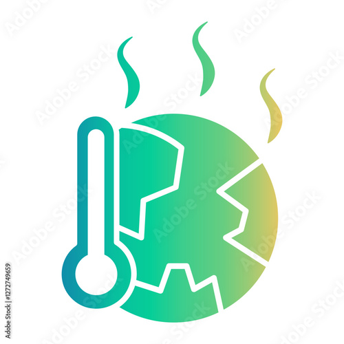 global warming Gradient icon