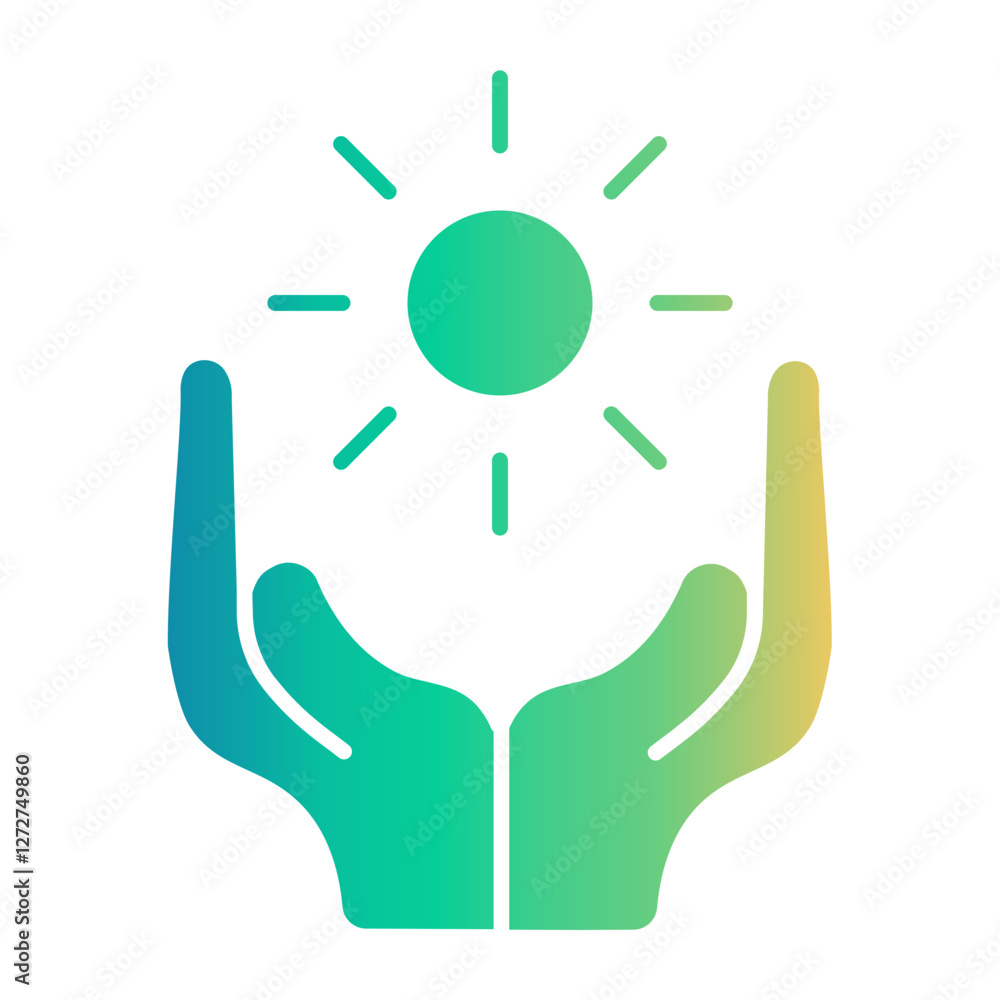 Obraz premium sun Gradient icon