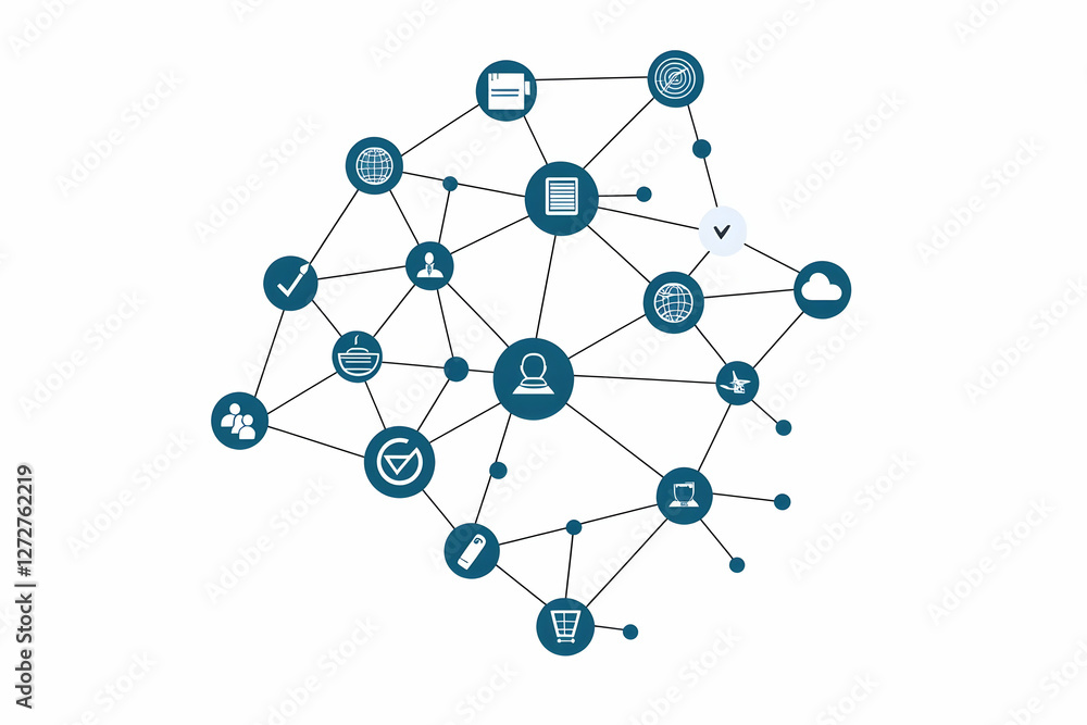 Global network connections, data sharing, cloud computing Global network connections, data sharing, cloud computing