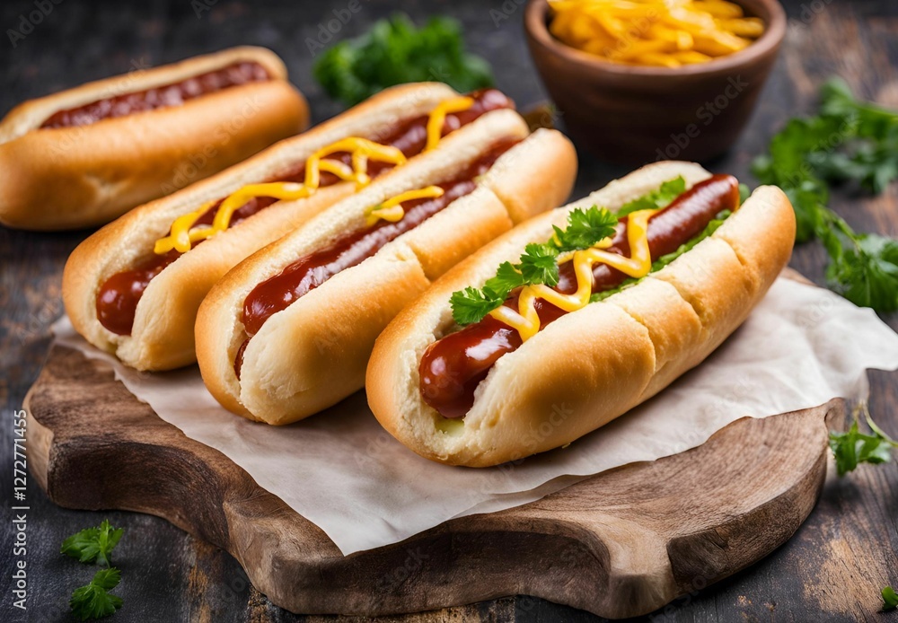 Hot dog with mustard Hot dog with mustard