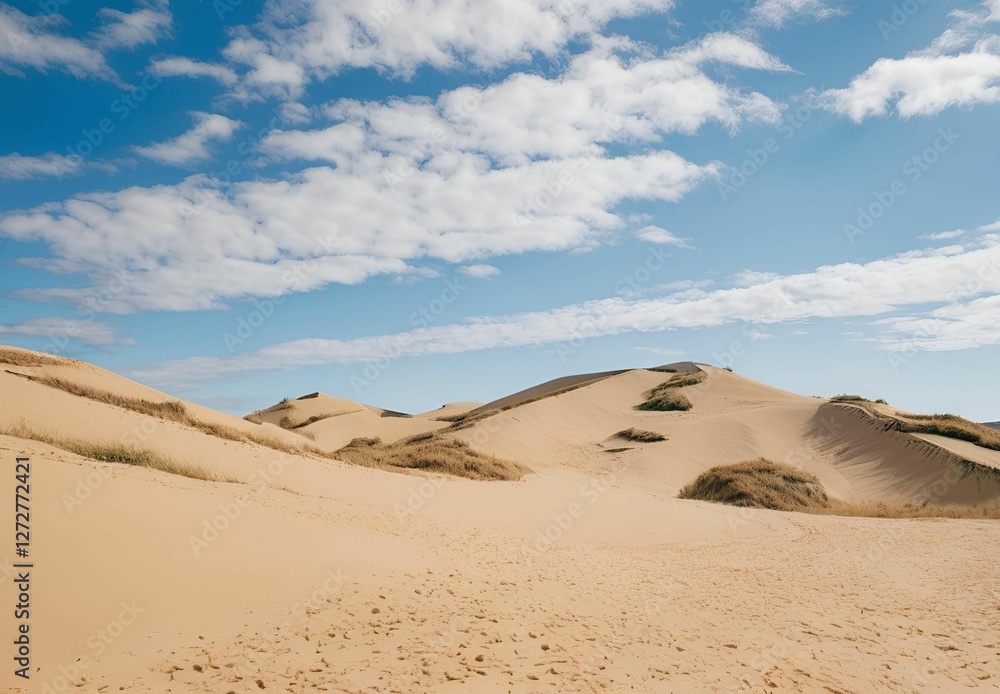 Sand dunes in the Sahara Desert Sand dunes in the Sahara Desert